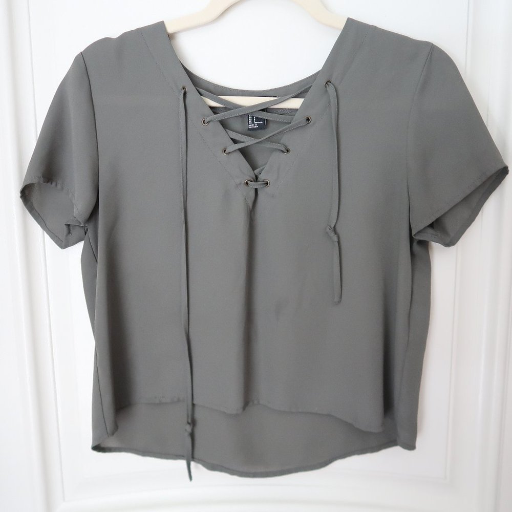 tie up crop top